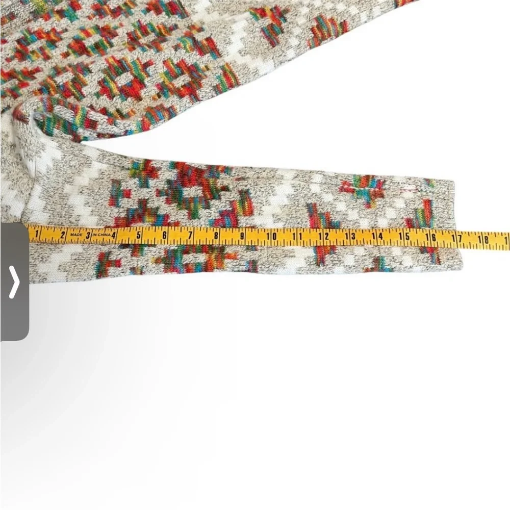 Debut Cardigan Sweater Boho Print Open Front Cabincore - Picture 9 of 9